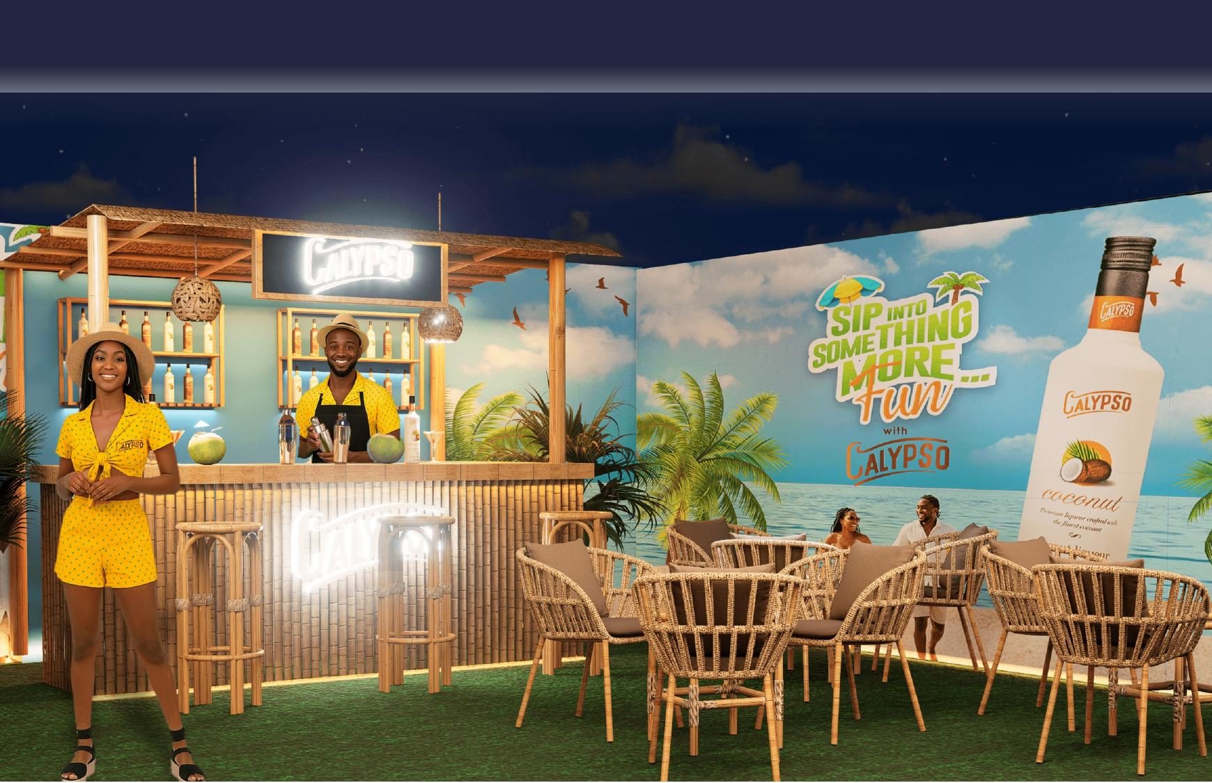 Calypso Coconut beach bar activation