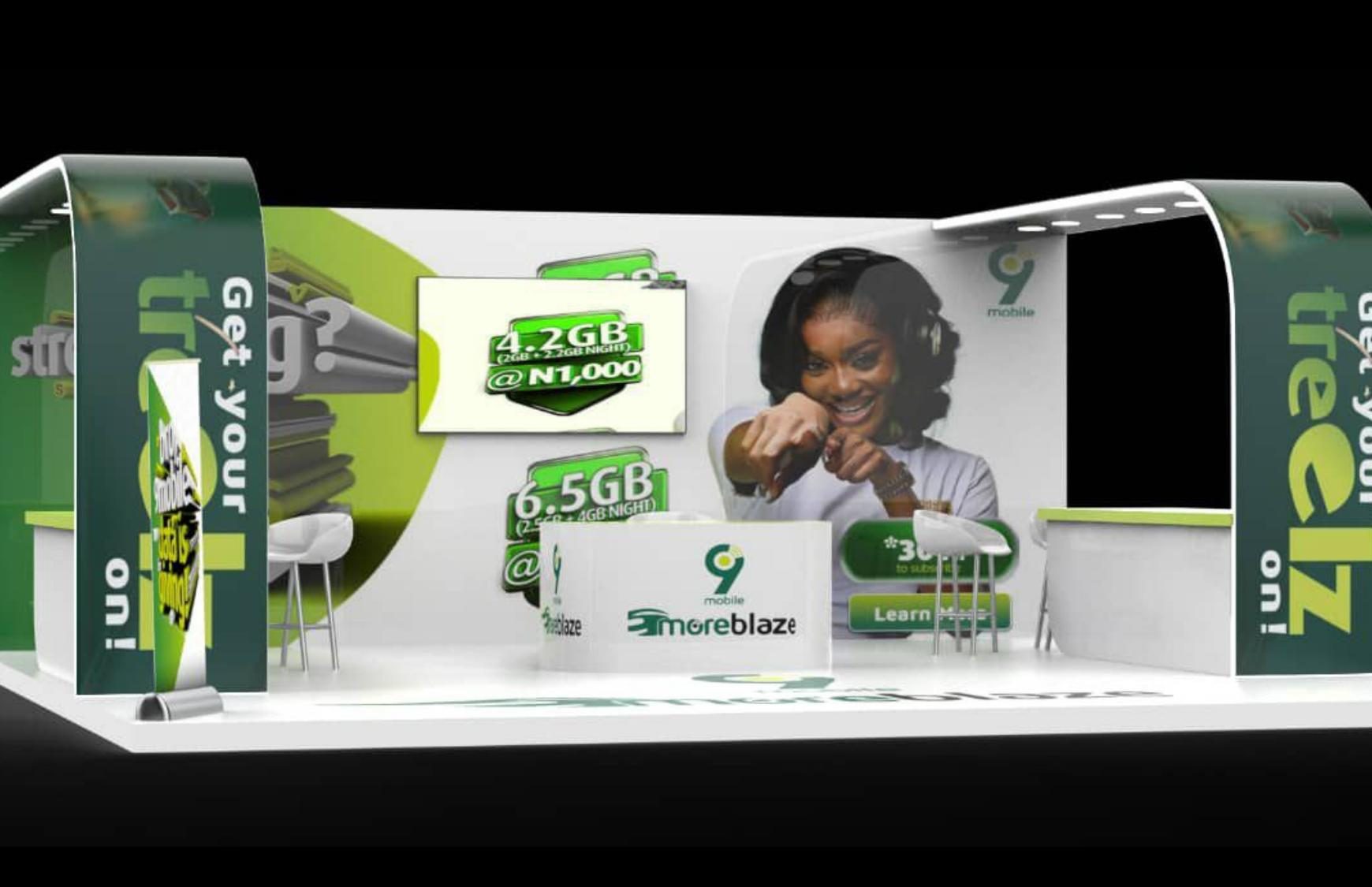 9mobile MoreBlaze data booth