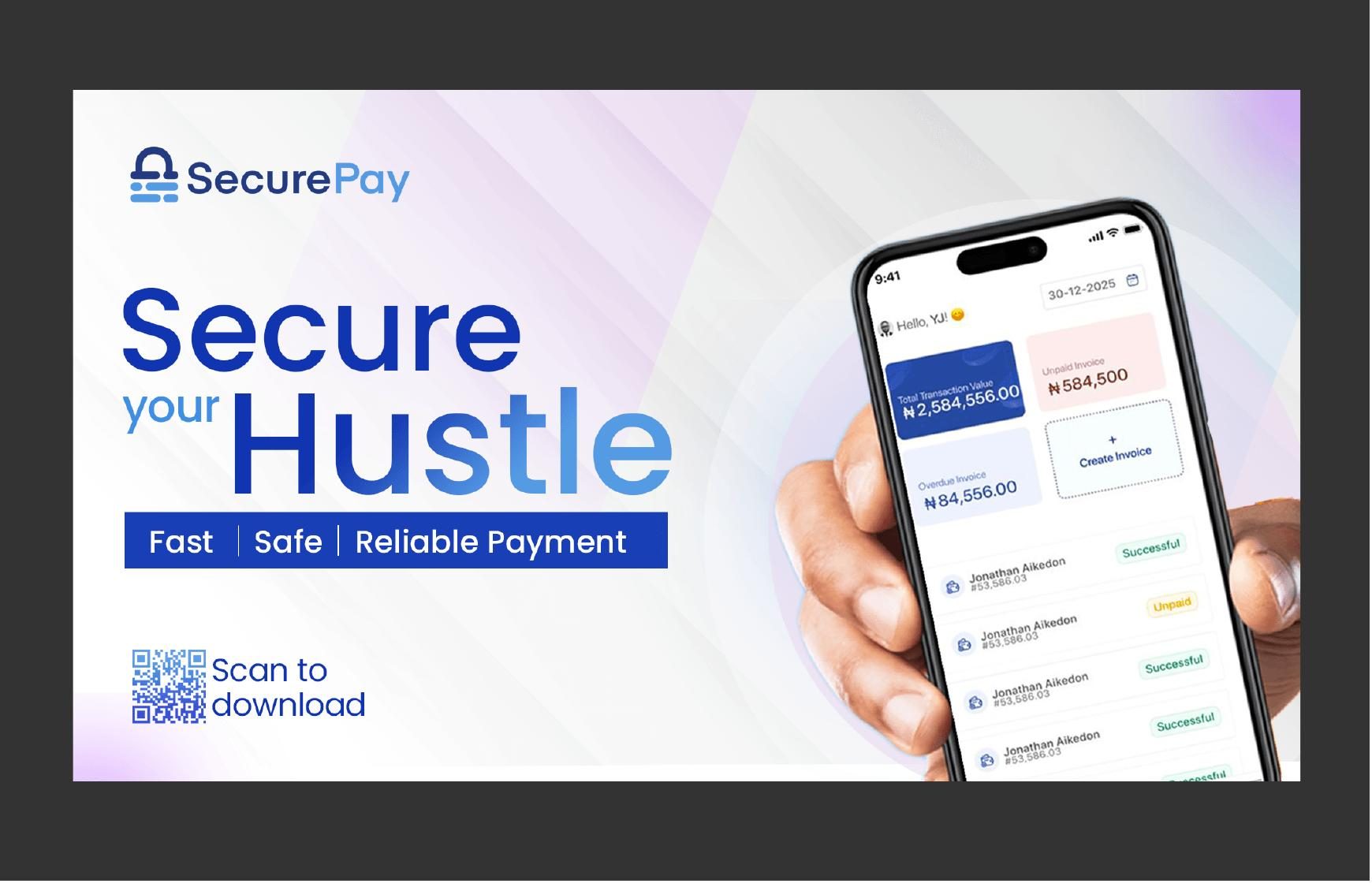 SecurePay app marketing visual